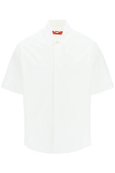 推荐424 Cotton Shirt With Logo Embroidery商品