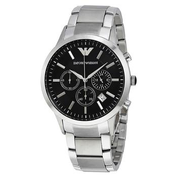 product Emporio Armani Classic Chronograph Black Dial Steel Mens Watch AR2434 image