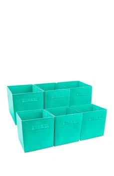 SORBUS | Foldable Storage Cube Basket Bin - Set of 6 - Teal,商家Nordstrom Rack,价格¥187