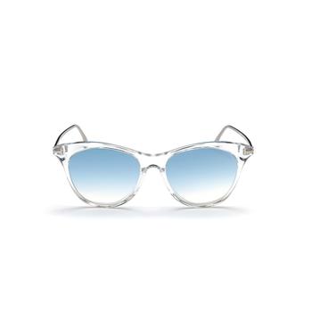 product Tom Ford White/Crystal & Blue Mirror Cat Sunglasses FT0662-5322X image