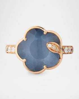 Pasquale Bruni | Ton Joli 18K Rose Gold Diamond and Moonstone-Onyx Statement Ring,商家Neiman Marcus,价格¥21418