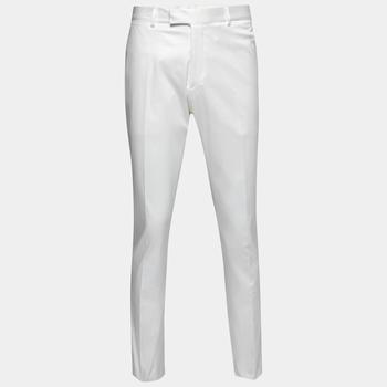 [二手商品] Ralph Lauren | Ralph Lauren Purple Label White Cotton Slim Fit Trousers XXL Waist 38"商品图片,5.8折