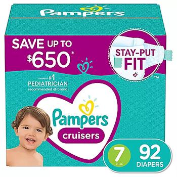 商品Pampers Cruisers Stay-Put Fit Diapers (Choose Your Size)图片