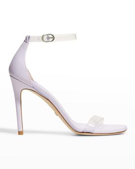 stuart weitzman凉鞋推荐, Stuart Weitzman | Nudistcurve Clear Ankle-Strap Heel Sandals商品图片 3折
