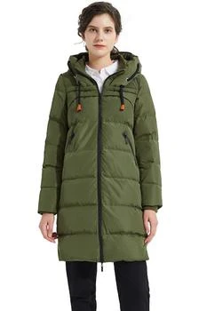 推荐Orolay Women's Thickened Winter Down Coat Hooded Puffer Long Jacket with Pocket商品