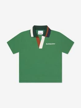 Burberry | Boys Douglas Polo Shirt in Green 额外8折, 额外八折