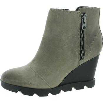 SOREL | Sorel Womens Joan Uptown Leather Ankle Wedge Boots商品图片,3.4折, 独家减免邮费