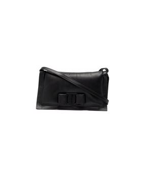 菲拉格慕包女包, Salvatore Ferragamo | Woman's Viva Bow Black Leather Crossbody Bag商品图片 