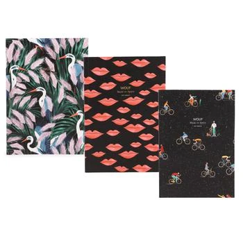 Wouf | Lucy kiss and riders notebooks a5 set,商家BAMBINIFASHION,价格¥359