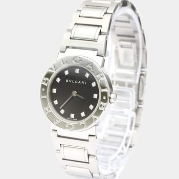 product Bvlgari Black Stainless Steel Bvlgari BB26SS Women's Wristwatch 26 MM image