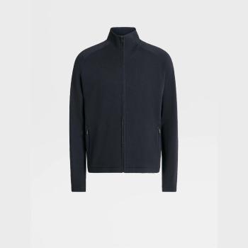 推荐包税【预售7天发货】 ZEGNA杰尼亚 23秋冬 男士 卫衣 NAVY BLUE TECHMERINO™ WOOL FULL ZIP SWEATSHIRT E8475-868-B09商品