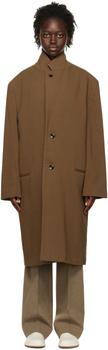 Lemaire | 棕色 Chesterfield 大衣商品图片,额外8.5折, 额外八五折