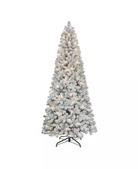 Puleo | 9FT Pre-Lit Flocked Vancouver Pine Tree,商家Macy's,价格¥2505