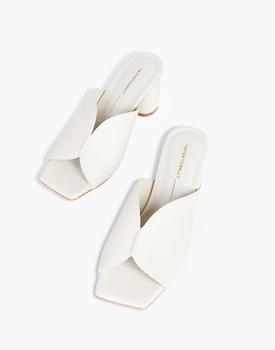 Madewell | Intentionally Blank Leather Kamika Mules in Cream商品图片,7.5折