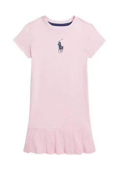 Ralph Lauren | Lauren Childrenswear Girls 2 6X Big Pony Pleated Cotton Jersey Tee Dress,商家Belk,价格¥226