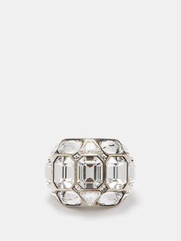 商品Alexander McQueen | Cosmic crystal-embellished ring,商家MATCHES,价格¥3621图片