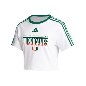 推荐adidas Miami FL Three-Stripes Cropped T-Shirt - Women's商品