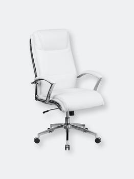 商品Merrick Lane | Lombard High-Back Office Chair with Padded Arms Ergonomic Executive Swivel Task Chair with Headrest,商家Verishop,价格¥1664图片