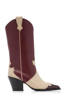 AEYDE | Aeyde - Women's Ariel Leather Cowboy Boots - Brown - IT 36 - Moda Operandi商品图片,