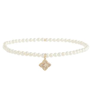 推荐Mini Moroccan charm bracelet with pearls and diamond商品