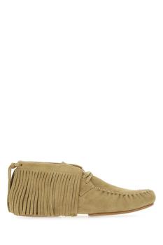 了解罗意威鞋, Loewe | Beige suede Paula’s Ibiza lace-up shoes  Nd Loewe Uomo商品图片 