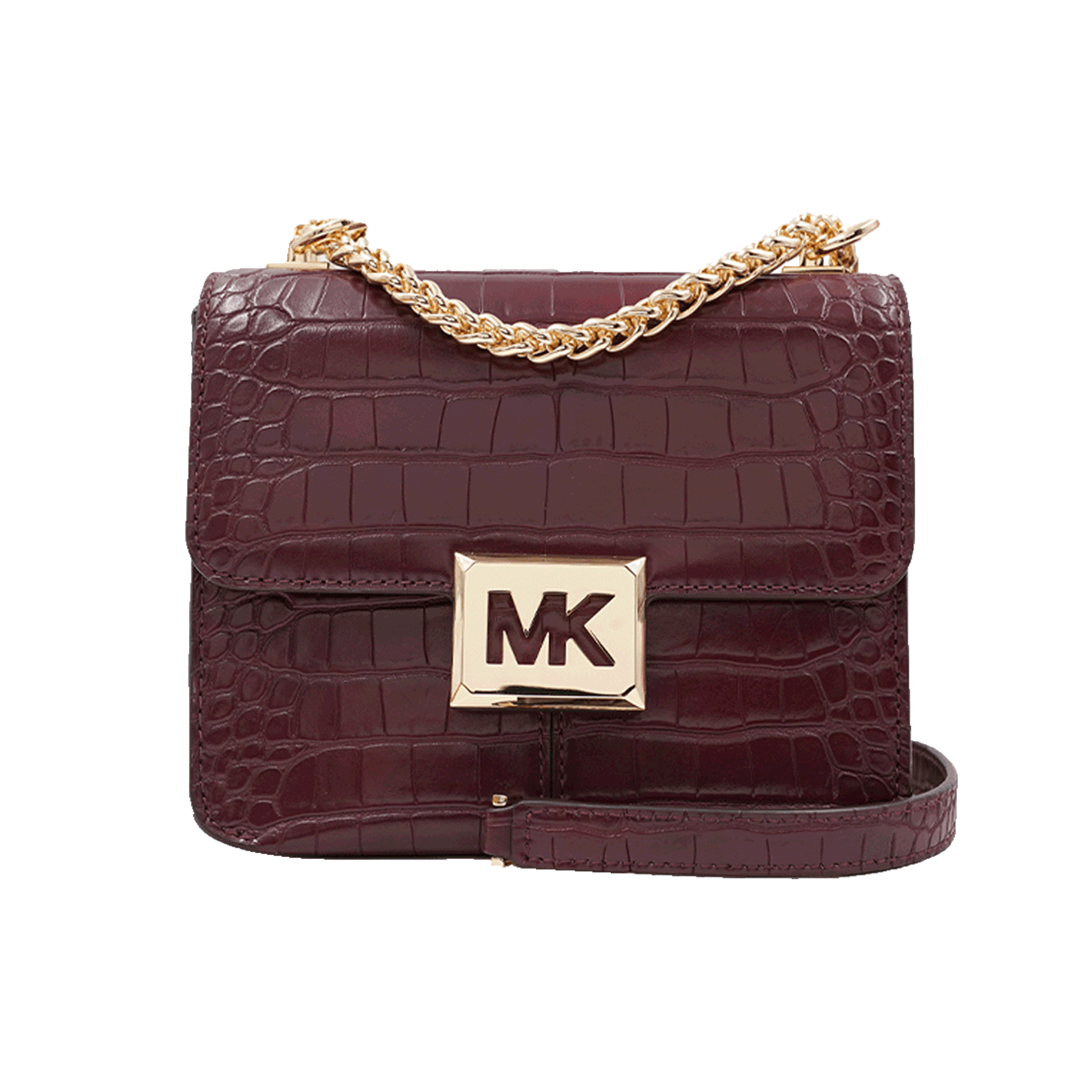 michael kors bradshaw单肩包, Michael Kors | Michael Kors 奥莱款女士皮质单肩斜挎链条包35F1G6SS1E-MERLOT商品图片 包邮包税
