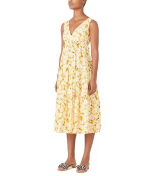 Kate Spade衣服, Kate Spade | Kate Daisy Vineyard Midi Dress商品图片 2.7折