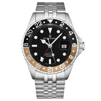 Revue Thommen | Revue Thommen Diver GMT Automatic Black Dial Mens Watch 17572.2232商品图片,2.8折, 满$275减$25, 满减