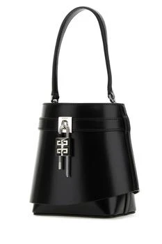 Givenchy | Black leather Shark Lock bucket bag 
