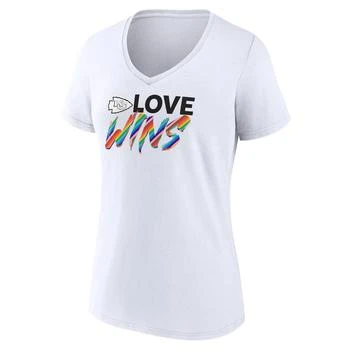 推荐Fanatics Chiefs Love Wins V-Neck T-Shirt - Women's商品