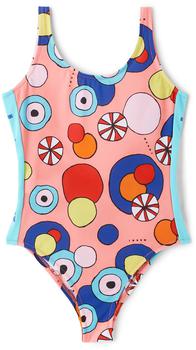 推荐Kids Pink Ombrelloni One-Piece Swimsuit商品