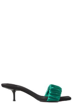 Alexander Wang | Alexander Wang Jessie Scrunchie Kitten Heel Mules商品图片,5.7折起