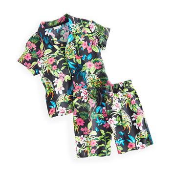 First Impressions | Baby Boys 2-Pc. Tropical Shirt & Shorts Set, Created for Macy's商品图片,4折