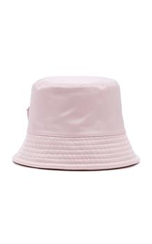 prada帽子, Prada | Prada - Women's Logo-Embellished Shell Bucket Hat - Pink/neutral - Moda Operandi商品图片 