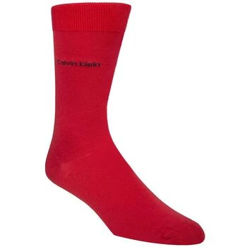 Calvin Klein | Men's Socks, Giza Cotton Flat Knit Crew 6折