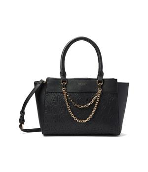 Anne Klein | Embossed Logo East/West Satchel with Chain Swag商品图片,3.5折起