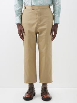 推荐Cotton-twill straight-leg trousers商品