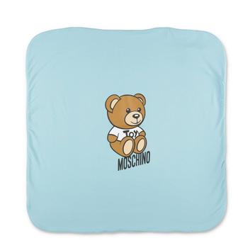 商品Moschino | Moschino Kids Teddy Bear-Printed Square Blanket,商家Cettire,价格¥476图片