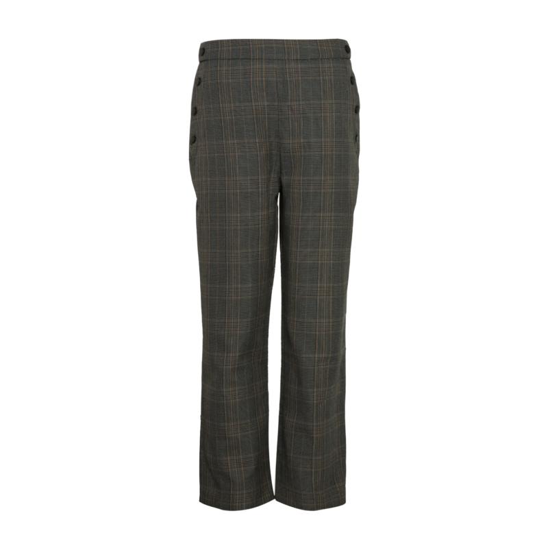 sandor衣服, Sandro | SANDRO 女士格纹聚酯纤维长裤 R130070P-HOUNDSTOOTH商品图片 独家减免邮费