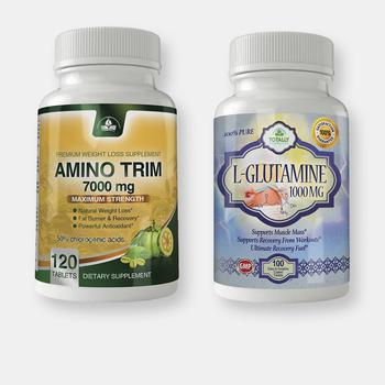 商品Totally Products | Amino Trim and L-Glutamine Combo Pack,商家Verishop,价格¥218图片