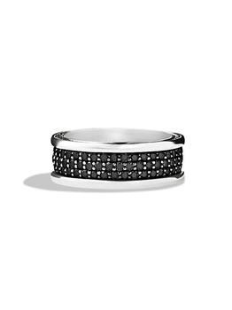 商品David Yurman | Streamline Three-Row Band Black Diamond Ring,商家Saks Fifth Avenue,价格¥21349图片