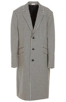 Alexander McQueen | Alexander McQueen Houndstooth Single-Breasted Coat 7.1折