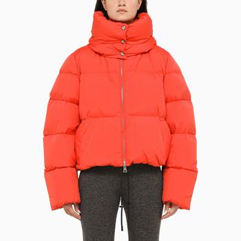 推荐Orange quilted nylon padded jacket商品