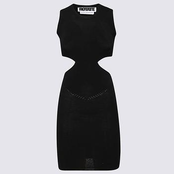 推荐BLACK VISCOSE BLEND DRESS商品