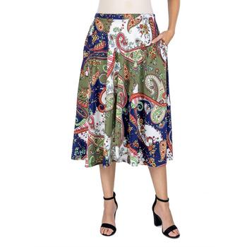 推荐Women's Pleated Pocket Midi Skirt商品
