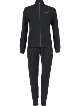 商品Emporio Armani | EMPORIO ARMANI 女士黑色棉质运动套装 6ZTV80-TJ24Z-1200,商家Beyond Italylux,价格¥1137图片