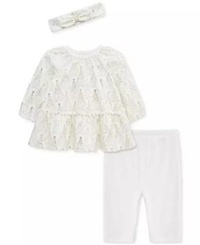 Little Me | Baby Girls Cotton Trees Tunic, Headband & Leggings, 3 Piece Set,商家Macy's,价格¥221