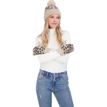 推荐Kendall + Kylie Women's 2 Piece Animal Print Hat and Mitten Set商品