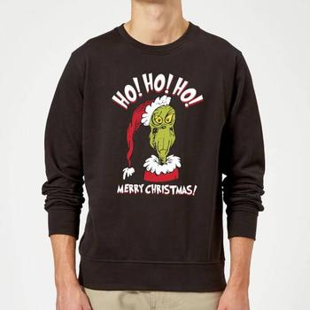 推荐The Grinch Ho Ho Ho Christmas Sweater - Black商品