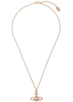 product Mayfair Mini Bas Relief rose gold-tone orb necklace image
